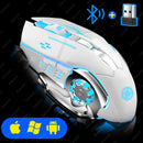 SilentStrike Wireless Gaming Mouse – Rechargeable Bluetooth RGB Mouse for PC & Laptop