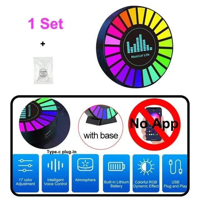 Bluetooth Car Freshener – Fragrance & Ambient Mood Light