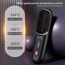 Wireless Hair Straightening Brush – USB Ceramic Heating