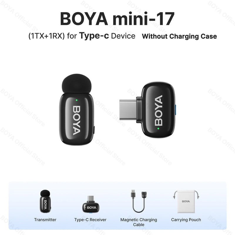 BOYA M2 Pro Wireless Lavalier Microphone for iPhone & Android