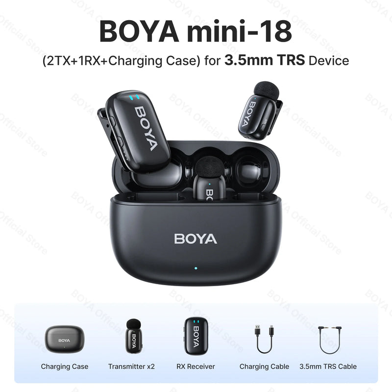 BOYA M2 Pro Wireless Lavalier Microphone for iPhone & Android