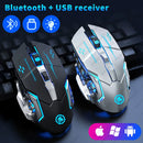 SilentStrike Wireless Gaming Mouse – Rechargeable Bluetooth RGB Mouse for PC & Laptop