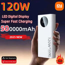 Super Fast Charging Power Bank – 120W 50000mAh Capacity