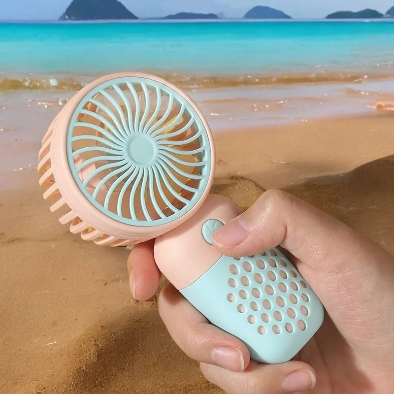 Portable USB Mini Fan – Rechargeable Handheld Cooler