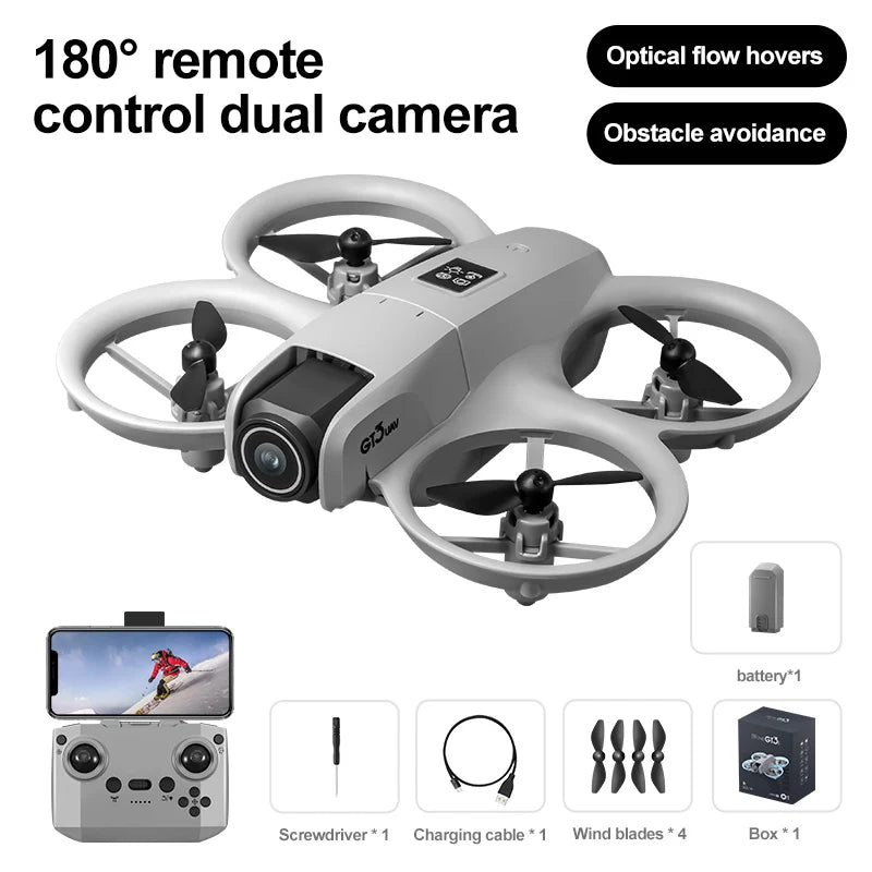 NEW GT3 GPS Drone with 8K HD Dual Cameras 180° FPV 5G WIFI Brushless Motors Intelligence