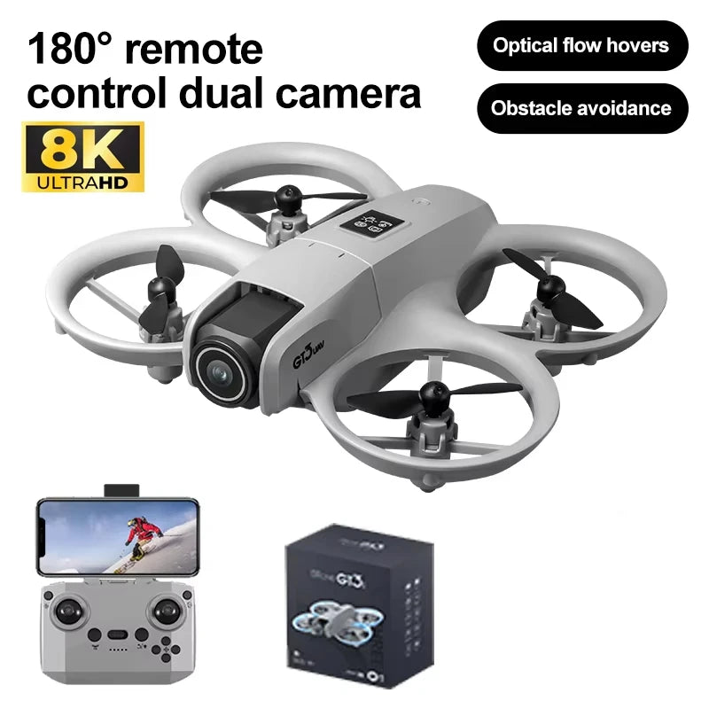 NEW GT3 GPS Drone with 8K HD Dual Cameras 180° FPV 5G WIFI Brushless Motors Intelligence