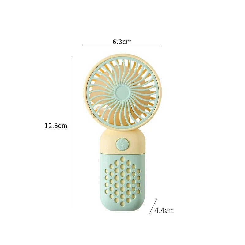 Portable USB Mini Fan – Rechargeable Handheld Cooler