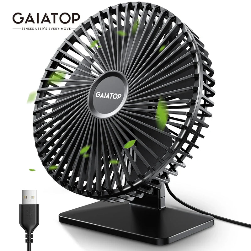 Quiet USB Table Fan – Adjustable Angle and Cool Air Flow