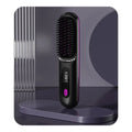 Wireless Hair Straightening Brush – USB Ceramic Heating