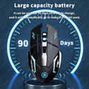 SilentStrike Wireless Gaming Mouse – Rechargeable Bluetooth RGB Mouse for PC & Laptop