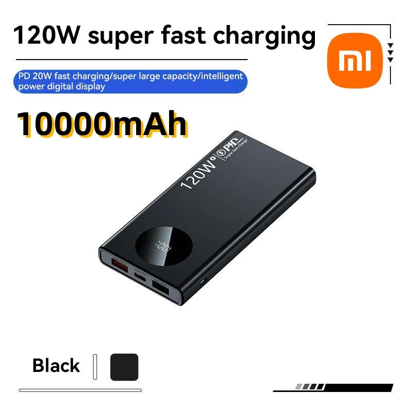 Super Fast Charging Power Bank – 120W 50000mAh Capacity