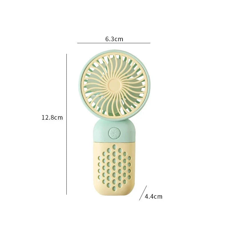 Portable USB Mini Fan – Rechargeable Handheld Cooler