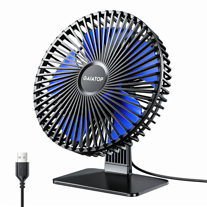 Quiet USB Table Fan – Adjustable Angle and Cool Air Flow